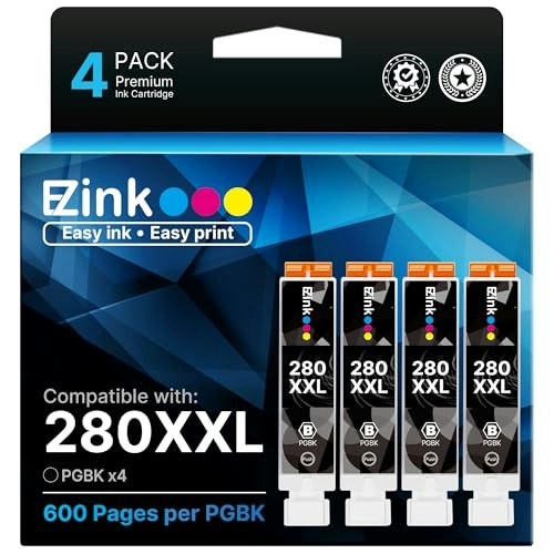 E-Z Ink Canon PGI-280XXL Ink Cartridge 4-Pack: $23.90 E-Z Ink Canon PGI-280XXL Ink Cartridge 4-Pack: $23.90