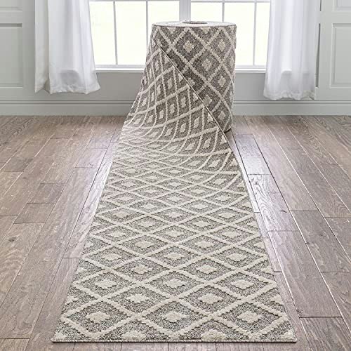 Well Woven Ainsley Ivory Diamond Trellis 26\" x 15' Runner Rug: $120.64 Well Woven Ainsley Ivory Diamond Trellis 26\" x 15' Runner Rug: $120.64