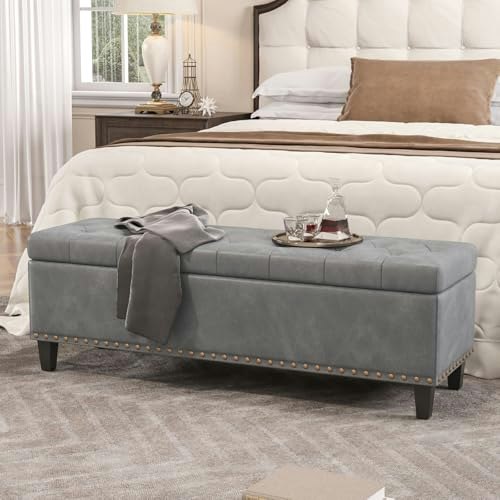Halitaa 51-Inch 30-Gallon Storage Ottoman Bench: $143.99 Halitaa 51-Inch 30-Gallon Storage Ottoman Bench: $143.99
