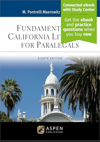 Fundamentals of California Litigation for Paralegals: $114.25 Fundamentals of California Litigation for Paralegals: $114.25