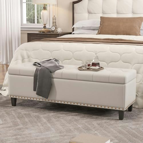 Halitaa 51-Inch 30-Gallon Upholstered Storage Bench: $143.99 Halitaa 51-Inch 30-Gallon Upholstered Storage Bench: $143.99