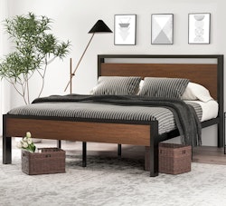 14" Full Metal Platform Bed Frame for $110 + free shipping