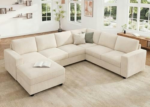 Honbay 7-Seater Corduroy U-Shape Sectional Sofa with Storage: $799.99 Honbay 7-Seater Corduroy U-Shape Sectional Sofa with Storage: $799.99