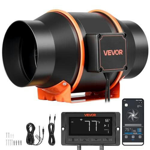 Vevor 6-inch 402 CFM Inline Duct Fan: $69.90