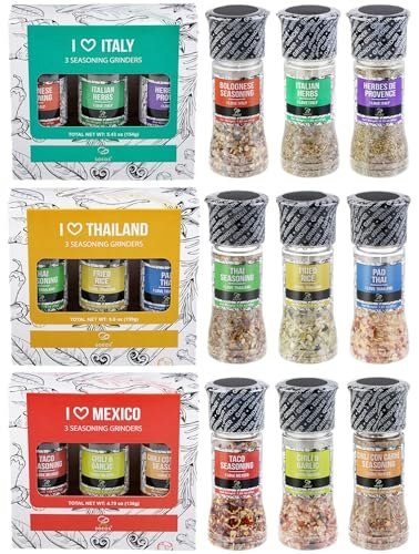 Soeos Spice Seasoning 9-Grinder Set: $21.24 Soeos Spice Seasoning 9-Grinder Set: $21.24