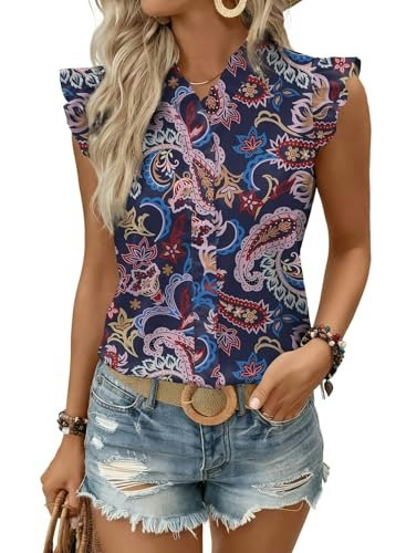 Astylish Women's Paisley Chiffon Tank Top: $12.73