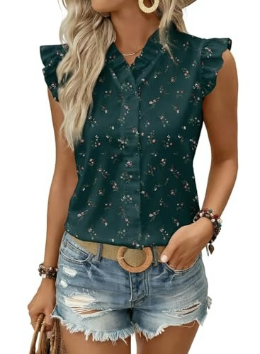 Astylish Women's Floral Chiffon Blouse: $12.73