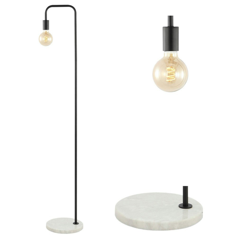 Jonathan Y Vega 60-inch Minimalist Metal and Marble Floor Lamp: $70.99