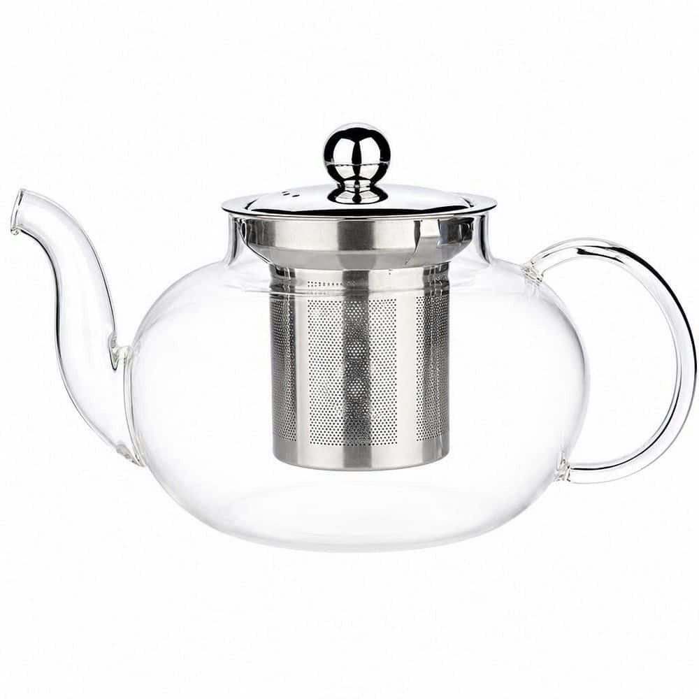 3-Cup Glass Teapot with Stainless Steel Infuser: $58.90 3-Cup Glass Teapot with Stainless Steel Infuser: $58.90