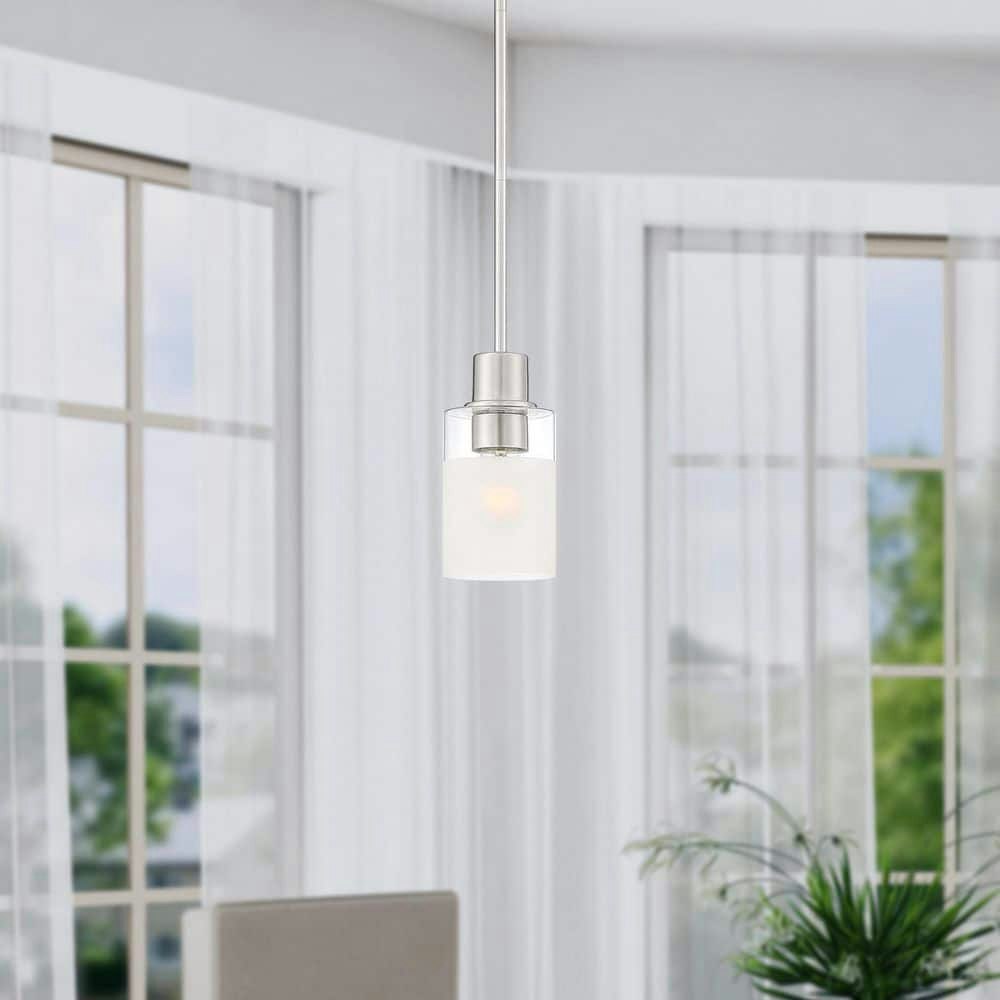 Cedar Lane 1-Light Brushed Nickel Pendant: $65 Cedar Lane 1-Light Brushed Nickel Pendant: $65