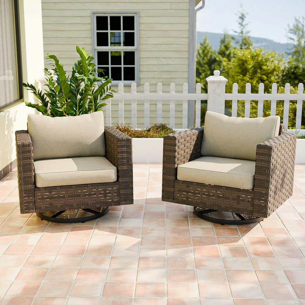 All-Weather Wicker Swivel Outdoor Rocking Chair 2-Pack: $799.99 All-Weather Wicker Swivel Outdoor Rocking Chair 2-Pack: $799.99