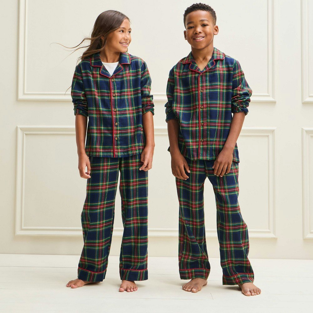 Wondershop Kids' Holiday Plaid Flannel Matching Family Pajama Set: $20