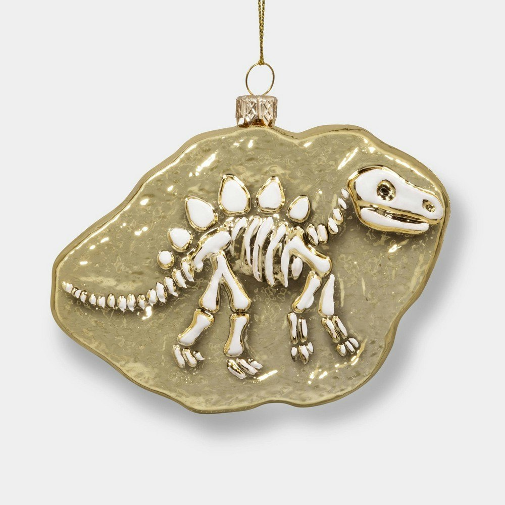 Wondershop Gold Metallic Stegosaurus Dinosaur Christmas Ornament: $3 Wondershop Gold Metallic Stegosaurus Dinosaur Christmas Ornament: $3