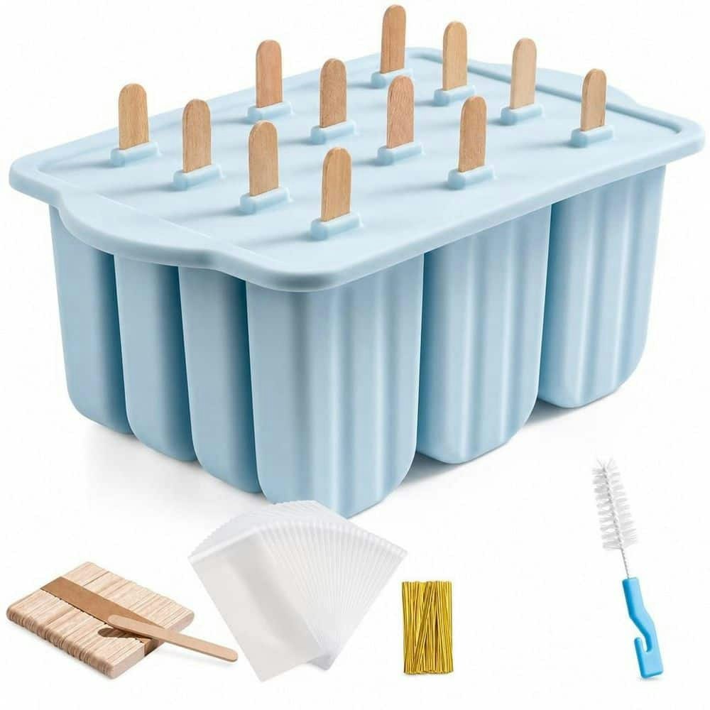 12-Cavity Silicone Popsicle Mold 50-Piece Set: $54.05 12-Cavity Silicone Popsicle Mold 50-Piece Set: $54.05