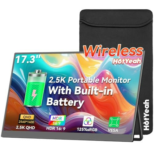 17.3-inch 2.5K Wireless Portable Monitor: $217.97 17.3-inch 2.5K Wireless Portable Monitor: $217.97