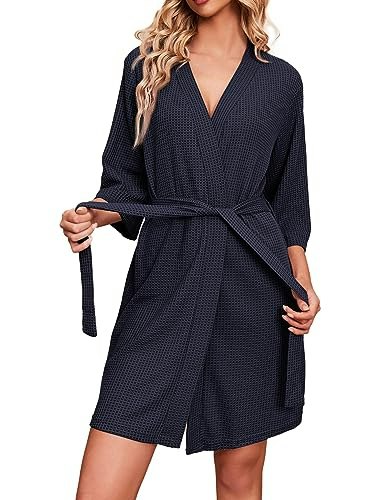 Ekouaer Women's Waffle Knit Bathrobe: $19.99