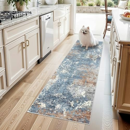 2' x 6' Non-Slip Washable Abstract Runner Rug: $19.99 2' x 6' Non-Slip Washable Abstract Runner Rug: $19.99
