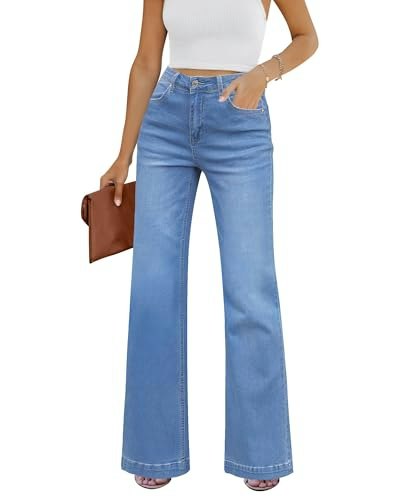 Grapent Women's High-Waist Bell Bottom Jeans: $28.75 Grapent Women's High-Waist Bell Bottom Jeans: $28.75