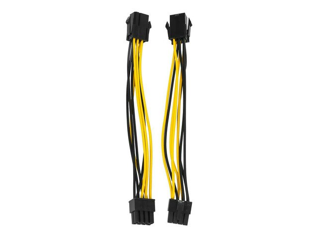6-Pin to 8-Pin PCIe GPU Power Adapter Cable 2-Pack: $9.91
