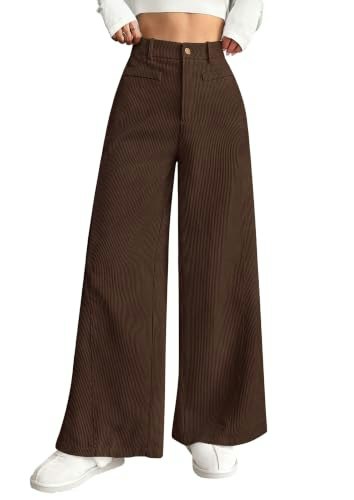Prettygarden Women's High Waisted Corduroy Pants: $35.99