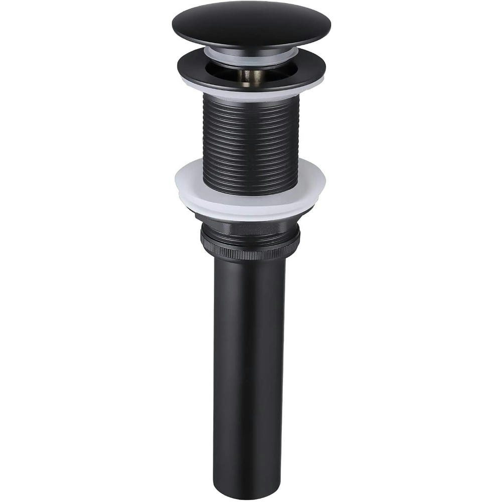 Matte Black Vessel Sink Pop-Up Drain without Overflow: $17.79 Matte Black Vessel Sink Pop-Up Drain without Overflow: $17.79