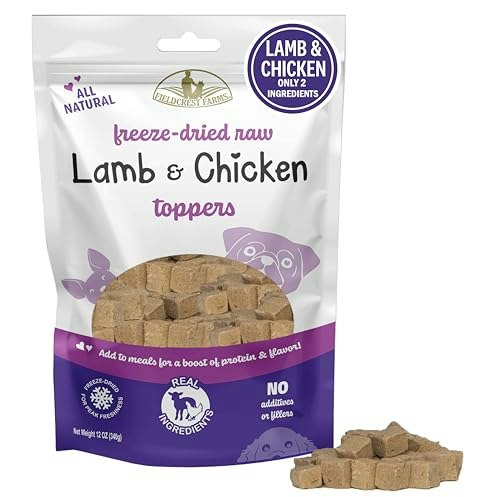 Fieldcrest Farms Freeze-Dried Lamb & Chicken Dog Food Toppers 12-oz.: $16.38