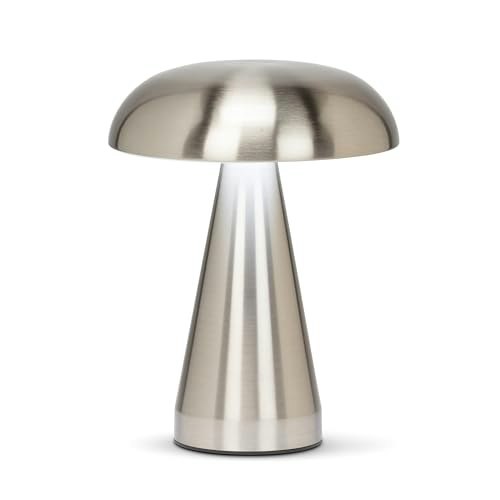 Abbott Collection 8-Inch Metallic Mushroom LED Table Light: $96