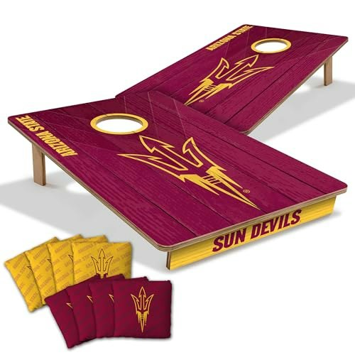 YouTheFan Arizona State Sun Devils 2' x 3' Wood Cornhole Set: $147.59 YouTheFan Arizona State Sun Devils 2' x 3' Wood Cornhole Set: $147.59