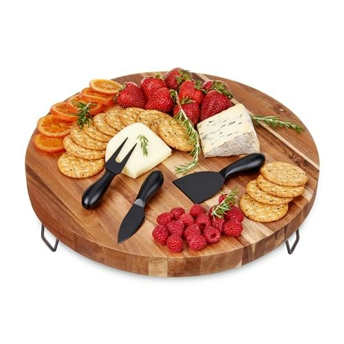 Twine 16-inch Acacia Cheese Board and Knife Set: $42.33