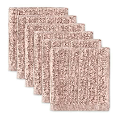 DII Terry Collection Solid Windowpane Dishcloth 6-Pack: $5.49