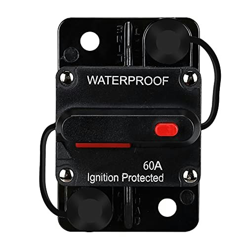 60A 12V-48V DC Manual Reset Circuit Breaker: $14.99 60A 12V-48V DC Manual Reset Circuit Breaker: $14.99