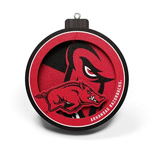 YouTheFan Arkansas Razorbacks 3D Logo Ornament: $7.77