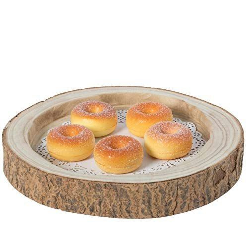 Vintiquewise 12-Inch Wood Tree Bark Display Tray: $15.46