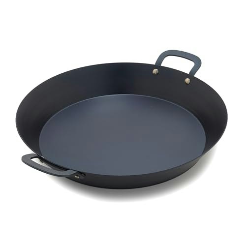GreenPan x Bobby Flay 15-Inch Pre-Seasoned Carbon Steel Paella Pan: $49.13 GreenPan x Bobby Flay 15-Inch Pre-Seasoned Carbon Steel Paella Pan: $49.13
