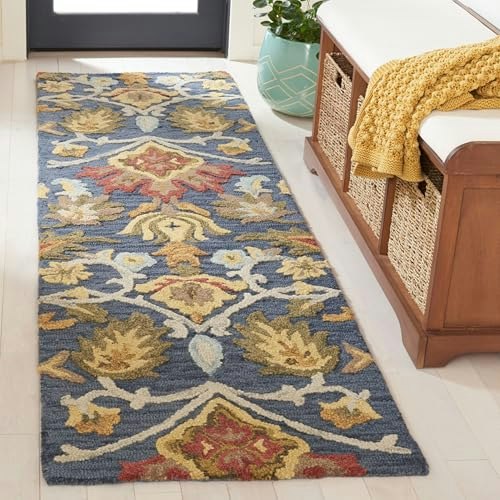 Safavieh Blossom Wool Runner Rug 2'3"x8': $73.83 Safavieh Blossom Wool Runner Rug 2'3"x8': $73.83