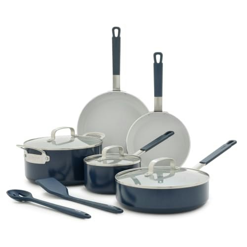 GreenPan x Bobby Flay 10-Piece Ceramic Nonstick Cookware Set: $140.27
