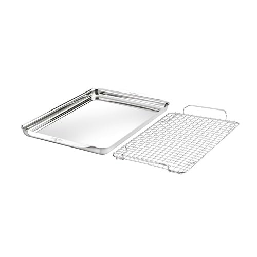 All-Clad Stainless Steel Half-Sheet Baking Pan and Cooling Rack: $119.99 All-Clad Stainless Steel Half-Sheet Baking Pan and Cooling Rack: $119.99