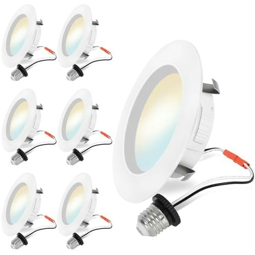 Energetic 4-Inch 5CCT Dimmable LED Recessed Downlight 6-Pack: $29.99 Energetic 4-Inch 5CCT Dimmable LED Recessed Downlight 6-Pack: $29.99
