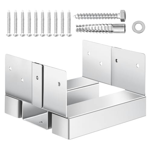 Vevor 6x6 Zinc-Plated Steel Post Base 10-Pack: $51.60