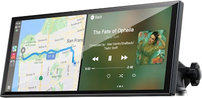 Lamtto 9.26" Wireless CarPlay & Android Auto Screen w/ Backup Camera for $74 + free shipping
