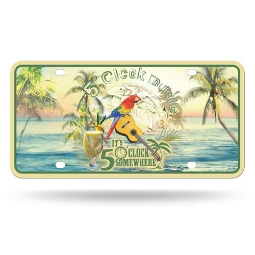 Rico Industries 6" x 12" Margaritaville Metal Auto Tag: $7.35 Rico Industries 6" x 12" Margaritaville Metal Auto Tag: $7.35