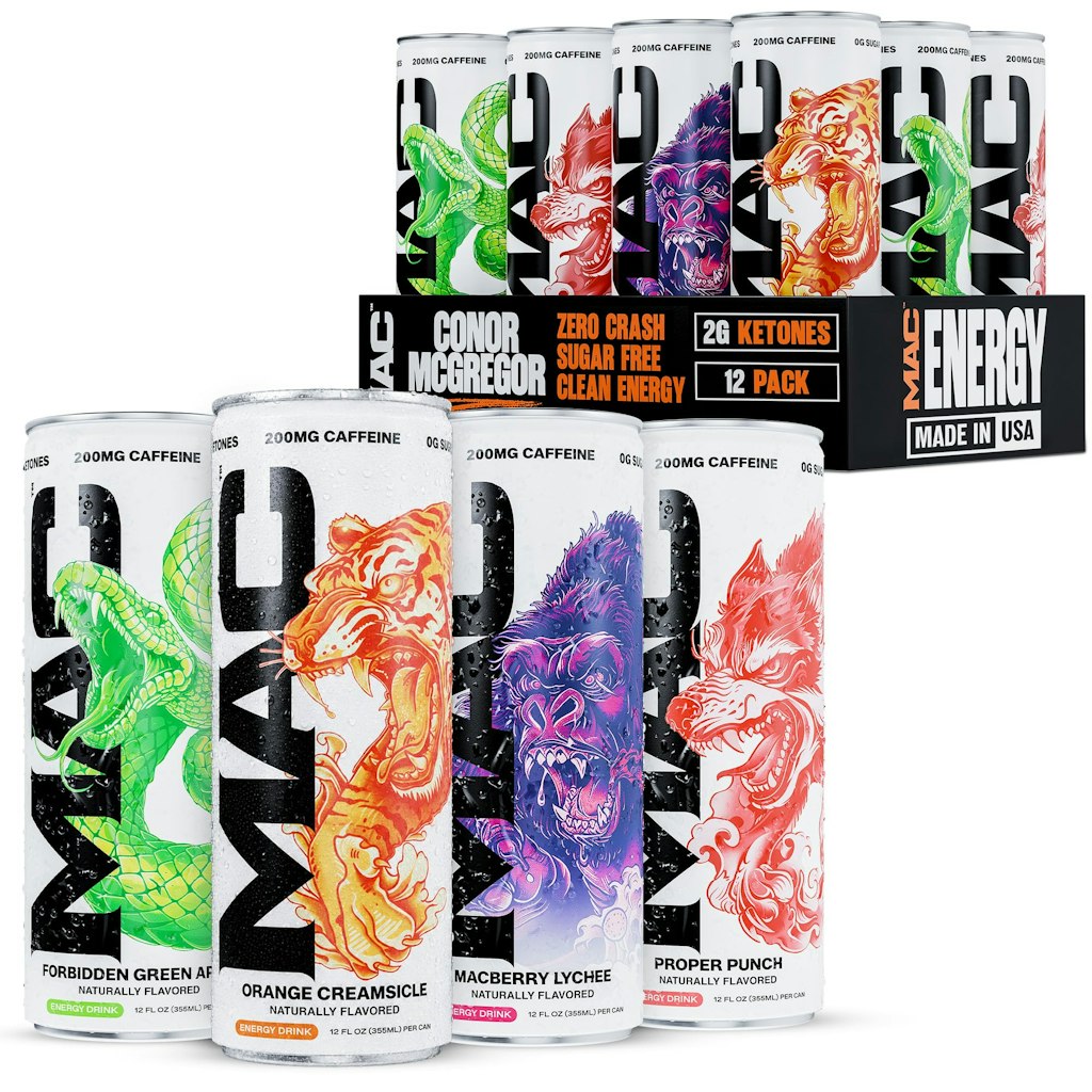 Mac Energy Sugar Free Energy Drink Variety 12-Pack: $8.99 via Sub. & Save