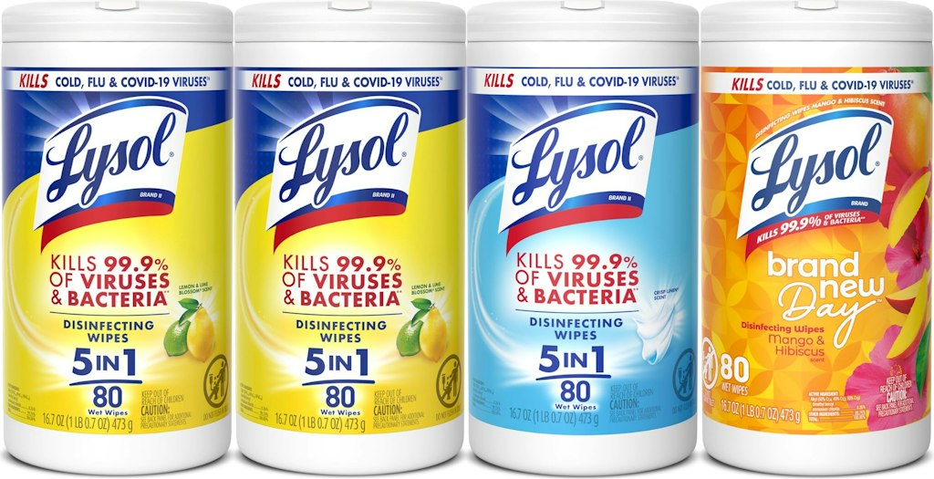 Lysol 80-Count Disinfecting Wipes 4-Pack: $8.76 via Sub. & Save