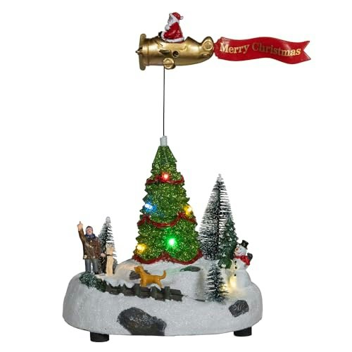 Kurt Adler 9.6-inch Lighted LED Santa Christmas Scene Table Piece: $21.27 Kurt Adler 9.6-inch Lighted LED Santa Christmas Scene Table Piece: $21.27
