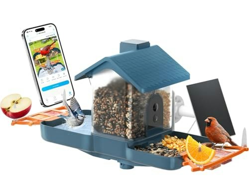 Smart Solar Dual-Lens Bird Feeder Camera: $29.99