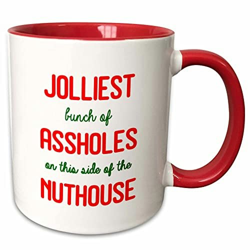 3dRose Jolliest Bunch of Assholes On This Side 11-oz Mug: $6.74