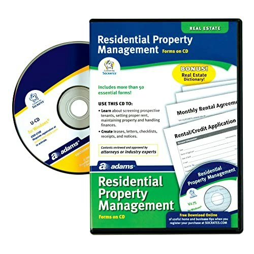 Adams Residential Property Management Forms on CD: $5.34