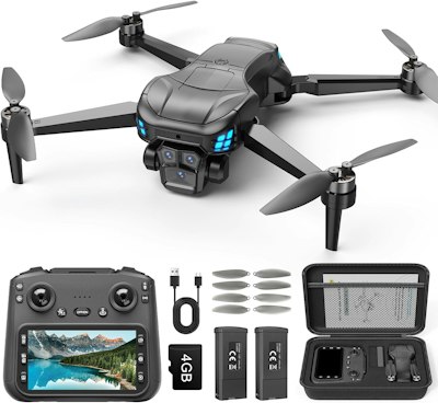 4K GPS Drone w/ 2 Batteries for $90 w/ Prime + free shipping