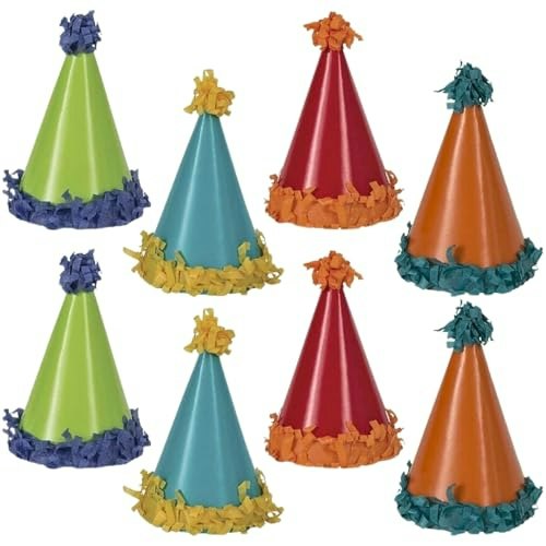 Vibrant Pom Pom Mini Party Hats 8-Pack: $8.58 Vibrant Pom Pom Mini Party Hats 8-Pack: $8.58