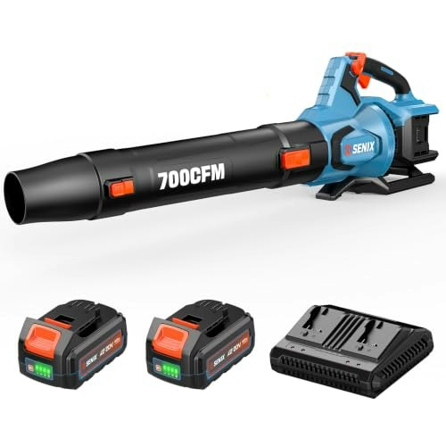 Senix 40V 700CFM Brushless Cordless Leaf Blower with 2 4.0Ah Batteries: $109.99 Senix 40V 700CFM Brushless Cordless Leaf Blower with 2 4.0Ah Batteries: $109.99